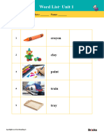 Bricks Spotlight On First Reading - L3 - Word List - Eng