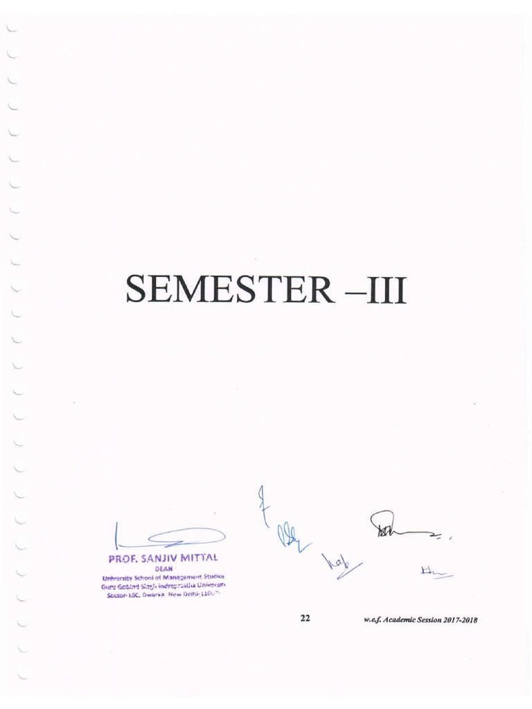 3RD Sem Syllabus | PDF