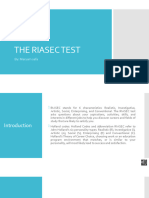 The Riasec Test