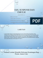 Larutan, Suspensi Dan Emulsi