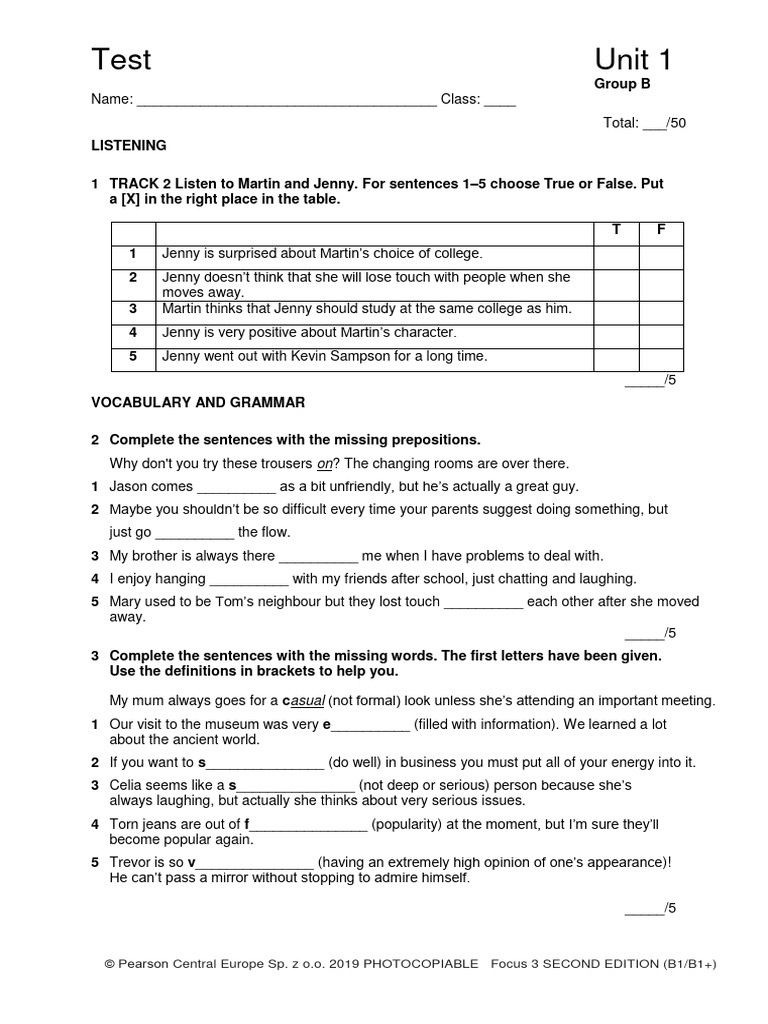 Focus3 2e Test Unit1 Groupb 1kol Pdf