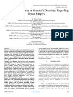 Evaluation of Factors in Women's Decisions Regarding Breast Surgery