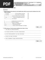 Oxford Solutions Intermediate U4 Short Test 2A