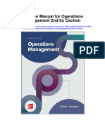 Solution Manual For Operations Management 2nd by Cachon