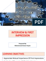 Interview and First Impression