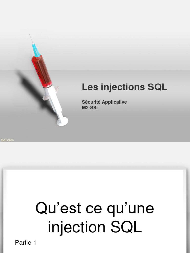 Comprendre les injections SQL | PDF | SQL | Application