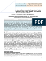 The Effect of Concentration On Physicochemical Properties of Resins Made From Some Waste Polystyrene Plastic Products As A Potential Binder For Coating Industry