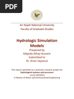 Hydrologic Simulation Models