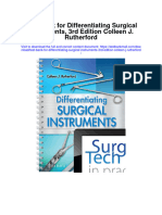 Test Bank For Differentiating Surgical Instruments 3rd Edition Colleen J Rutherford