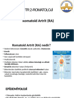 FTR 2-Romatoloji: Romatoid Artrit (RA)