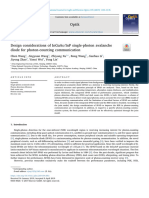 Design Considerations of InGaAs - InP Single-Photon Avalanche Diode For Photon-Counting Communication