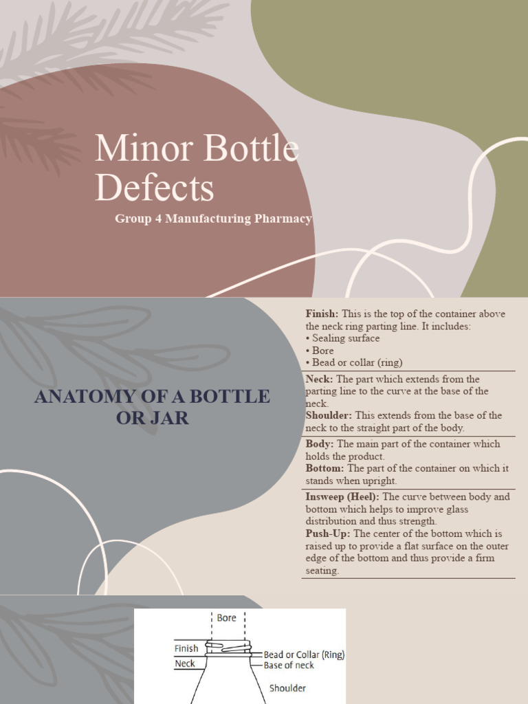 Minor Bottle Defects PDF Mechanical Engineering Industrial Processes