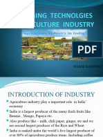 Emerging Technolgies in Agriculture Industry