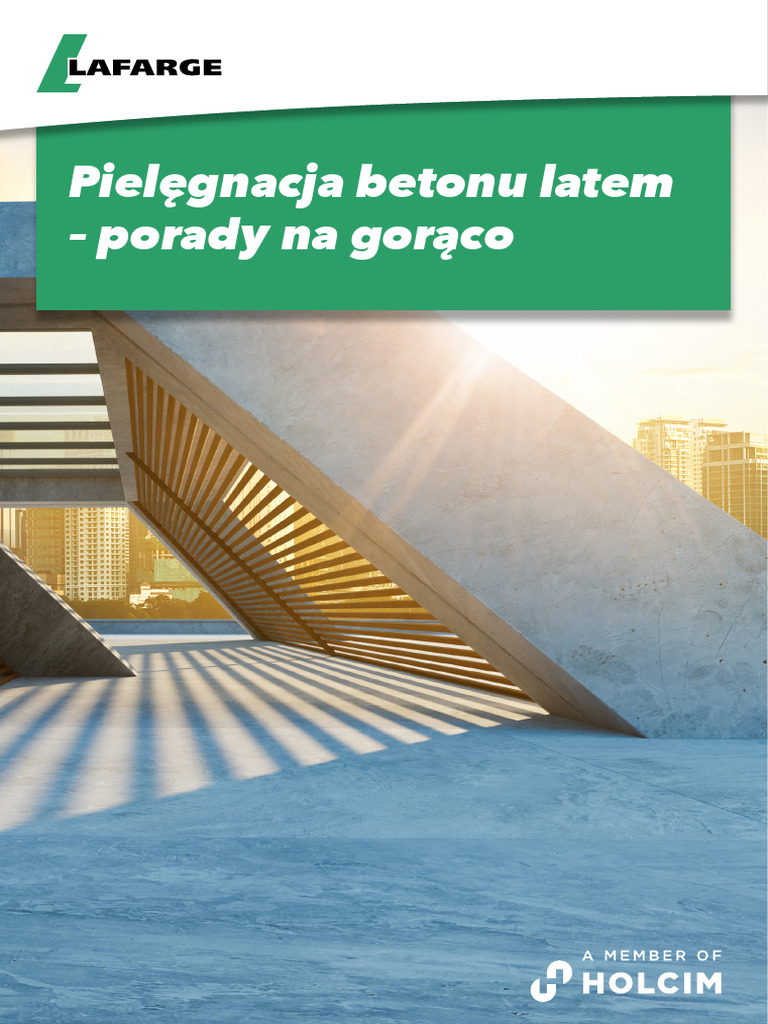 Lafarge - Pielegnacja Betonu Latem | PDF