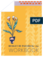 Budget by Paycheck Yellow Printable - For Book Binding