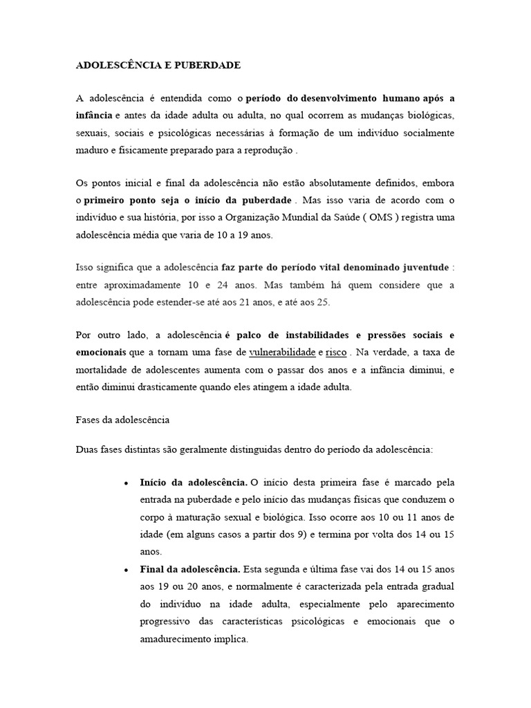 Puberdade - Adolescentes, image size:768x1024