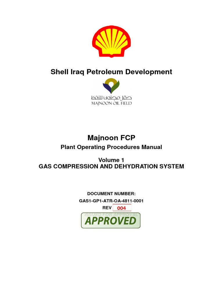 Operating Manual For Gas Compression and Dehydration System | PDF ...