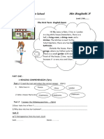 2MS - First Term English Exam - by Teacher Ñïcě Bîllâ