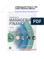 Principles of Managerial Finance 15th Edition Zutter Solutions Manual
