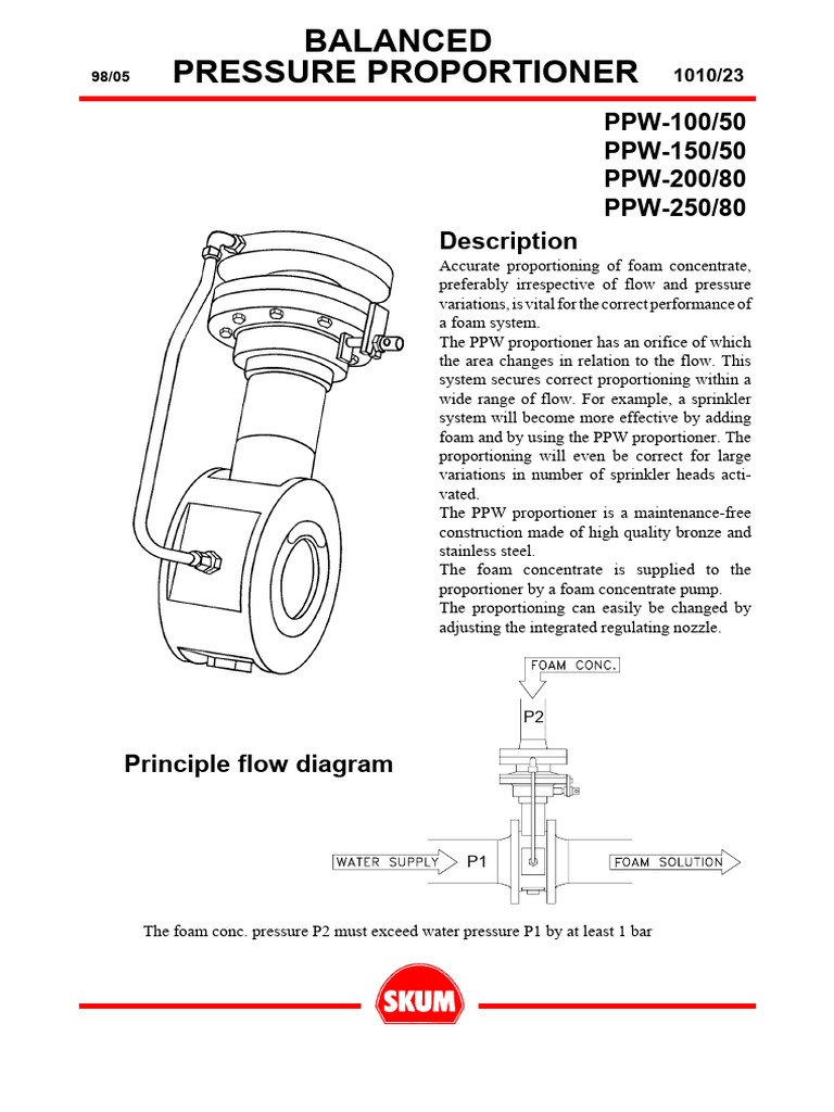 Balanced Pressure Foam Proportioner Guide | PDF | Foam | Materials