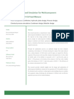 Process Design and Simulation For Multicomponent Distillation of C3-C6 Feed Mixture