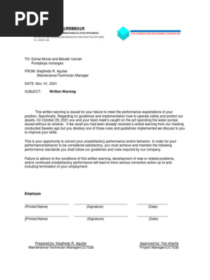 Warning Letters