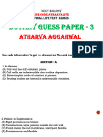 Botany Guess Paper - 3