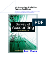 Survey of Accounting 8th Edition Warren Test Bank