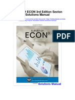 Survey of Econ 3rd Edition Sexton Solutions Manual