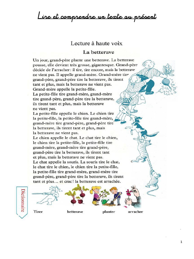 Lecture simple au présent en français | PDF | Études des langues étrangères