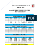 Fixture Serie D - U13