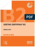 Goethe Zertifikat B2 Modellsatz B1 B2 C1
