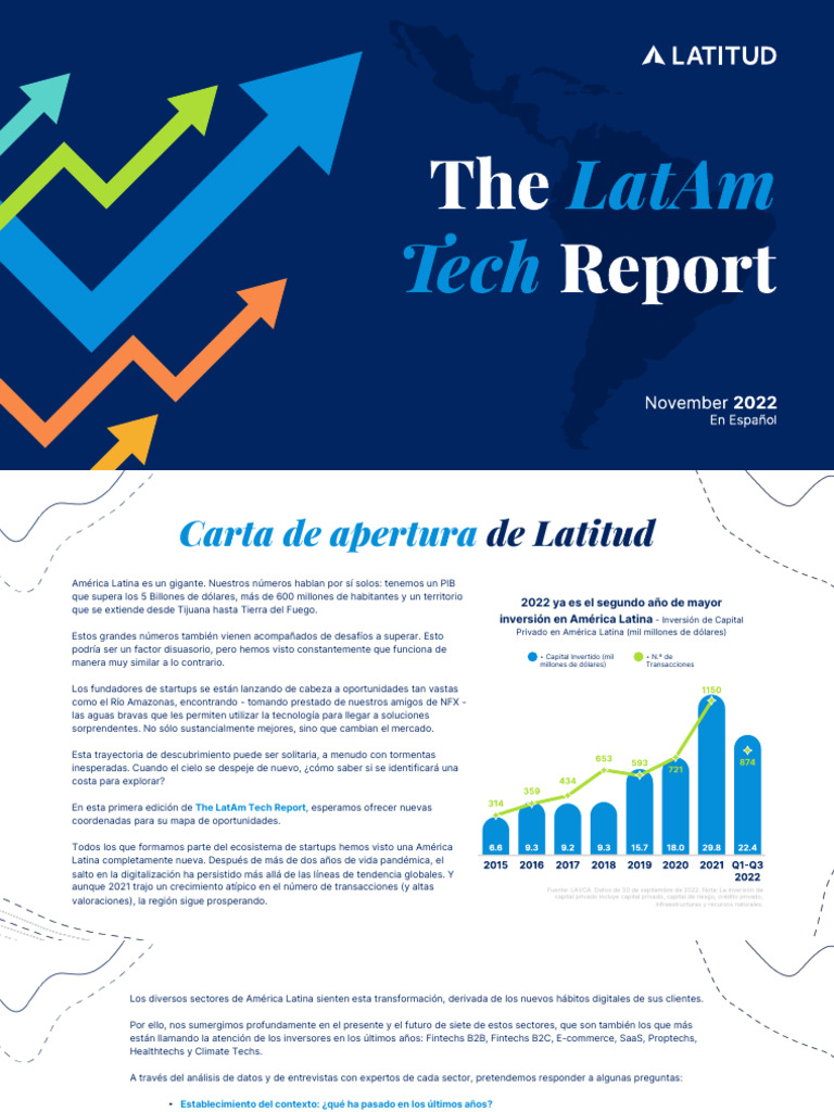 The Latam Tech Report By Latitud 2022 Es Pdf Efectivo America