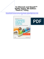 Test Bank For Ebersole and Hess Toward Healthy Aging 8th Edition Theris A Touhy