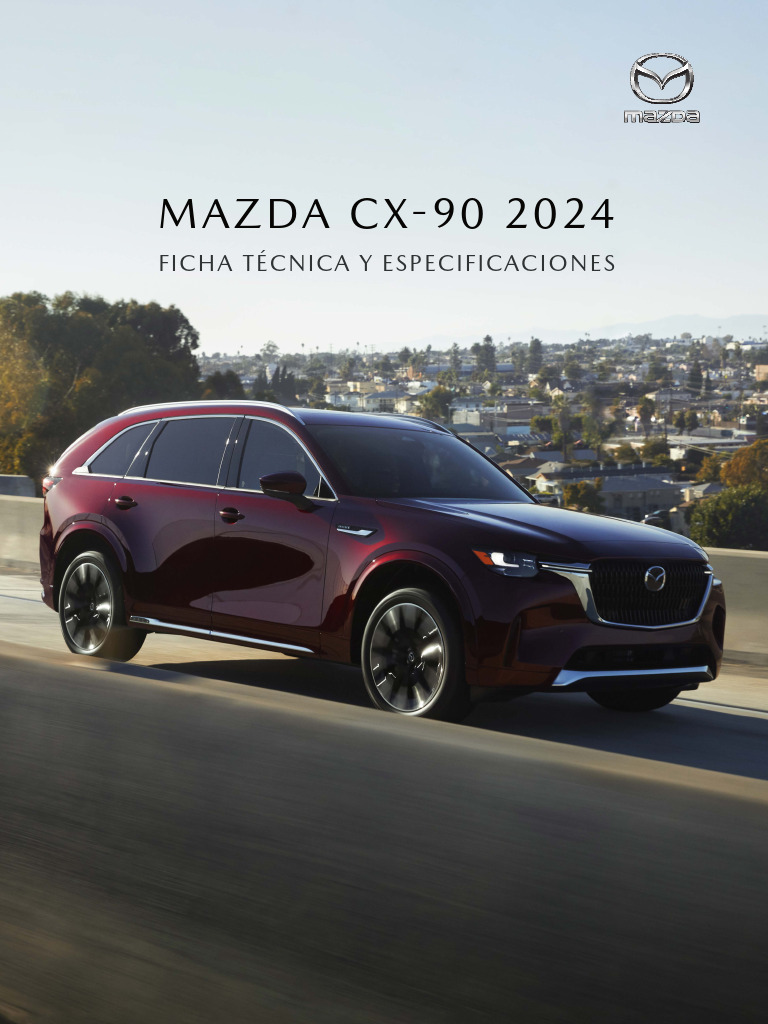 Ficha Tecnica Mazda CX 90 2024 PDF Sistema de freno antibloqueo