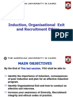 Recruitment and Selection 4 Induction and Exit