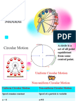 Circular Motion and The Three Laws of Motion