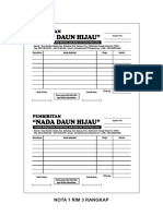 Nota Pembibitan Nada Daun Hijau