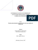 Prácticas Interculturales de Alimentación en Las Zonas Andinas de Chimborazo - Castillo - Guzñay