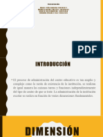 Dimensiones de La Administración