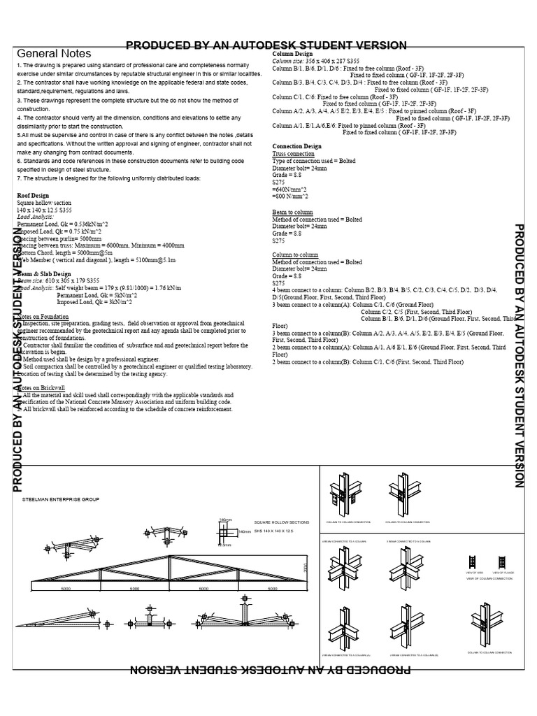Structural Connection Details | PDF | Truss | Geotechnical Engineering