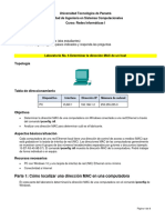 LABORATORIO 5 - Determinar La Dirección MAC de Un Host