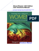 Thinking About Women 10th Edition Andersen Solutions Manual