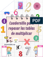 Cuadernillo de Ejercicios de Las Tablas de Multiplicar