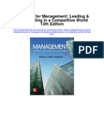 Test Bank For Management Leading Collaborating in A Competitive World 13th Edition