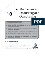 Topic 10 Maintenance Insourcingand Outsourcing