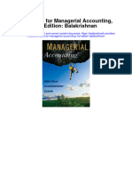 Test Bank For Managerial Accounting 1st Edition Balakrishnan