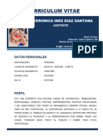 Curriculum Vitae - Veronica Diaz Santana