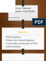 Gross National Happiness and Health