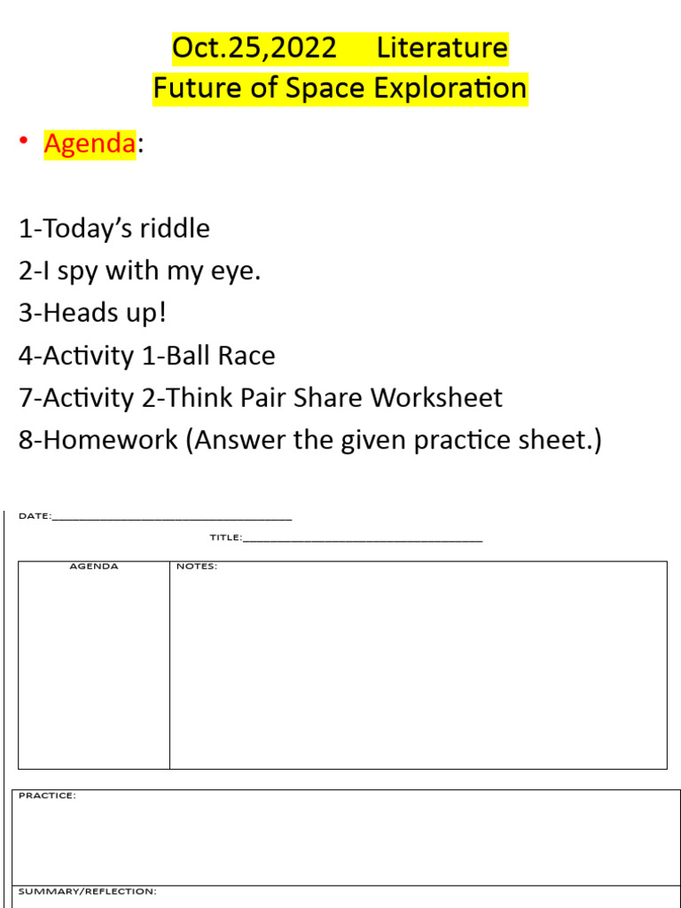 Future Of Space Exploration Part 3 Pdf Space Exploration Outer